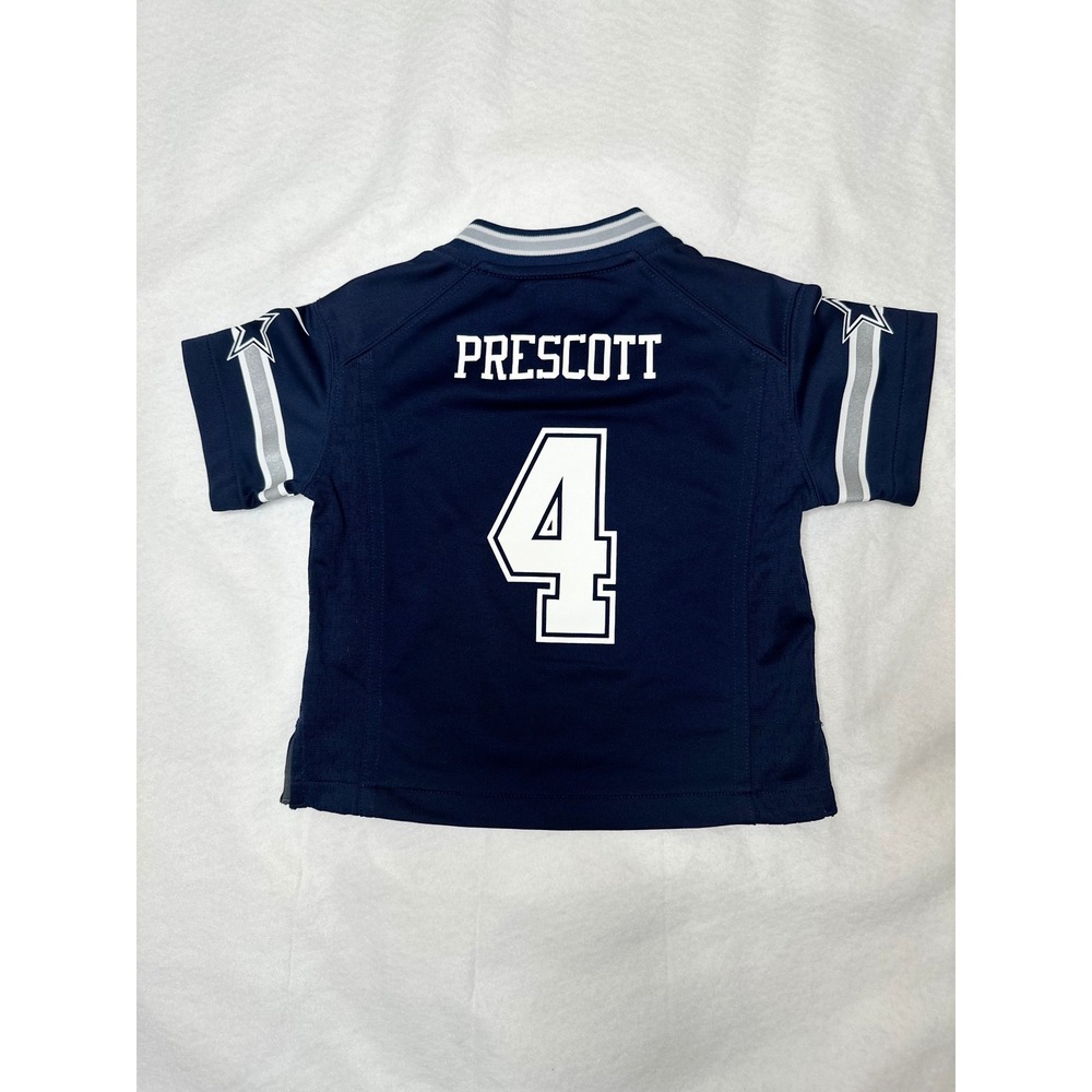 Nike Dallas Cowboys Dak Prescott 4 NFL Jersey Navy Blue Toddler 3T - Picture 2 of 9